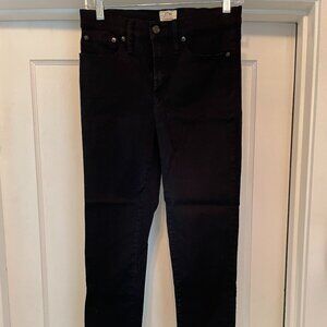JCrew Toothpick High-Rise Jeans - Black